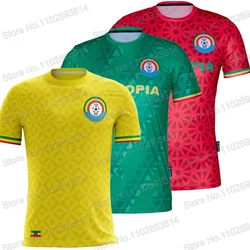 CAMISETA Ethiopia Team 2024 T Shirts 3D Print Black Mens Summer Running Streetwear Casual Technical Training Clothes