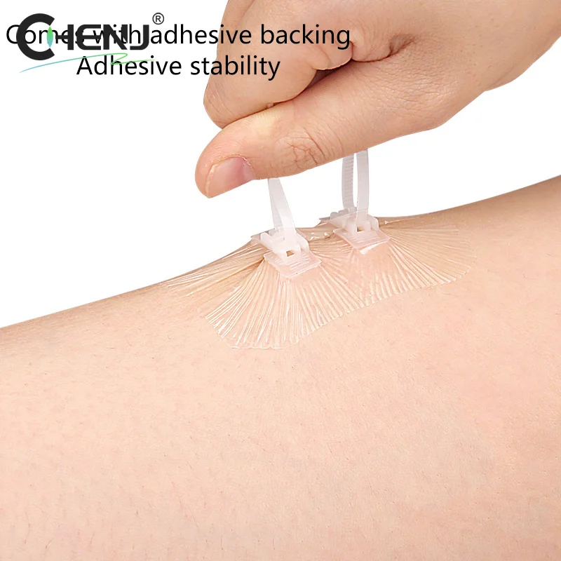 Zipper Tie Wound Closure Patch Zipper Band-Aid Wound Fast Suture Outdoor Portable Hemostatic Patch First Aid Tool