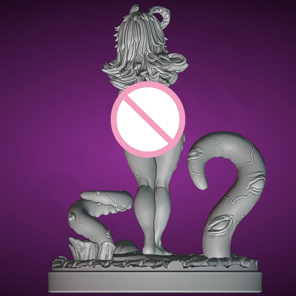 セクシーなエルドライト容器 NSFW 1/24 スケール樹脂フィギュアモデルキットウサギ未組み立て未塗装人形 3D 印刷 DIY 像工芸品おもちゃ