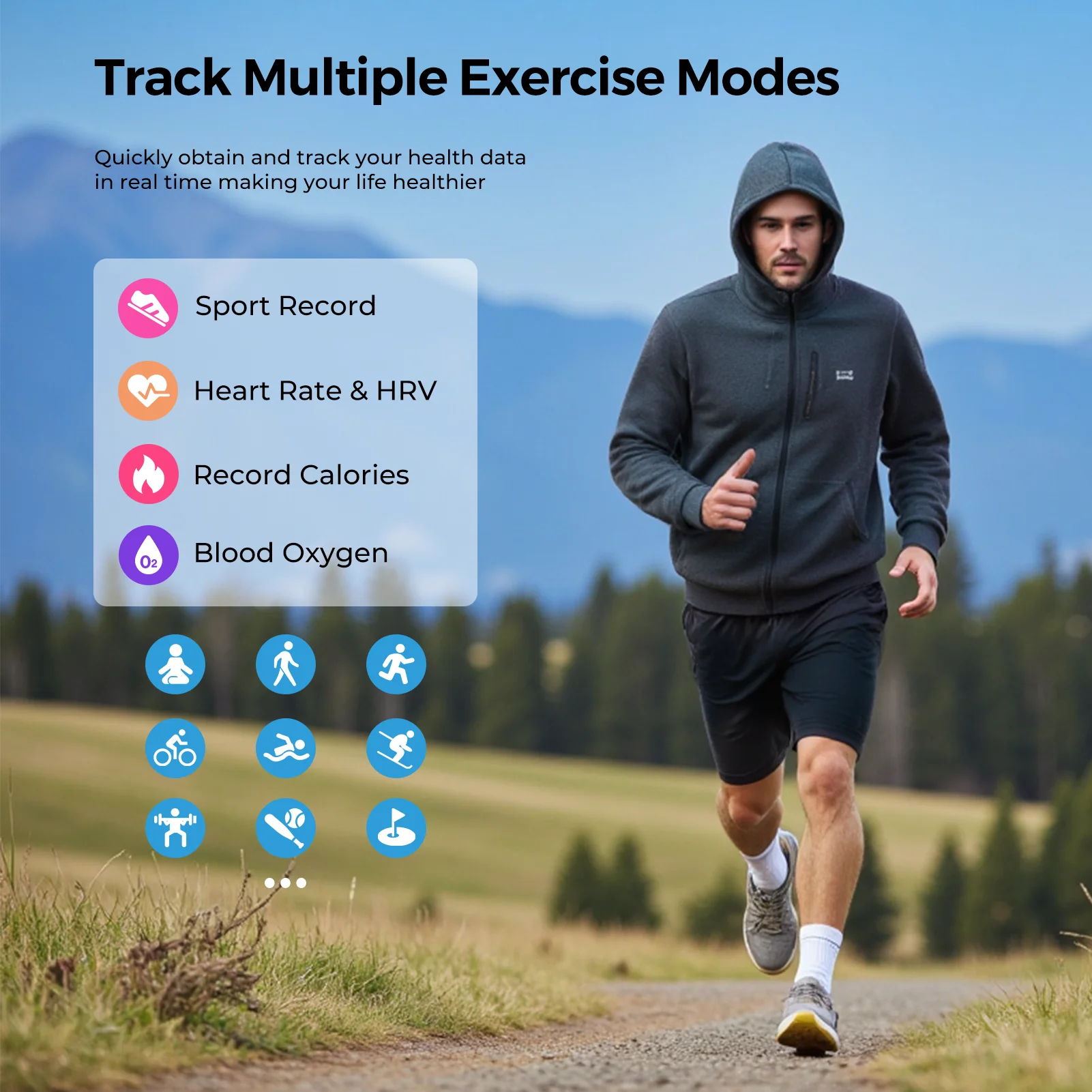 Smart Rings Bluetooth Geste Swipe Control Schlaf Herzfrequenz Sauerstoff Überwachung Multi Sport Modi Wasserdicht Frauen Gesundheit Ring