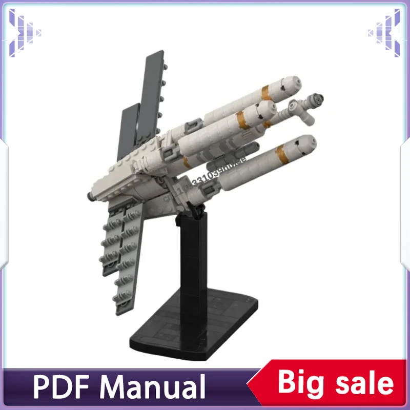 

Конструктор MOC «Космический шаттл с крылом Дельта»: научно-фантастическая модель трехмоторного транспортного средства, набор для сборки, коллекционный декор