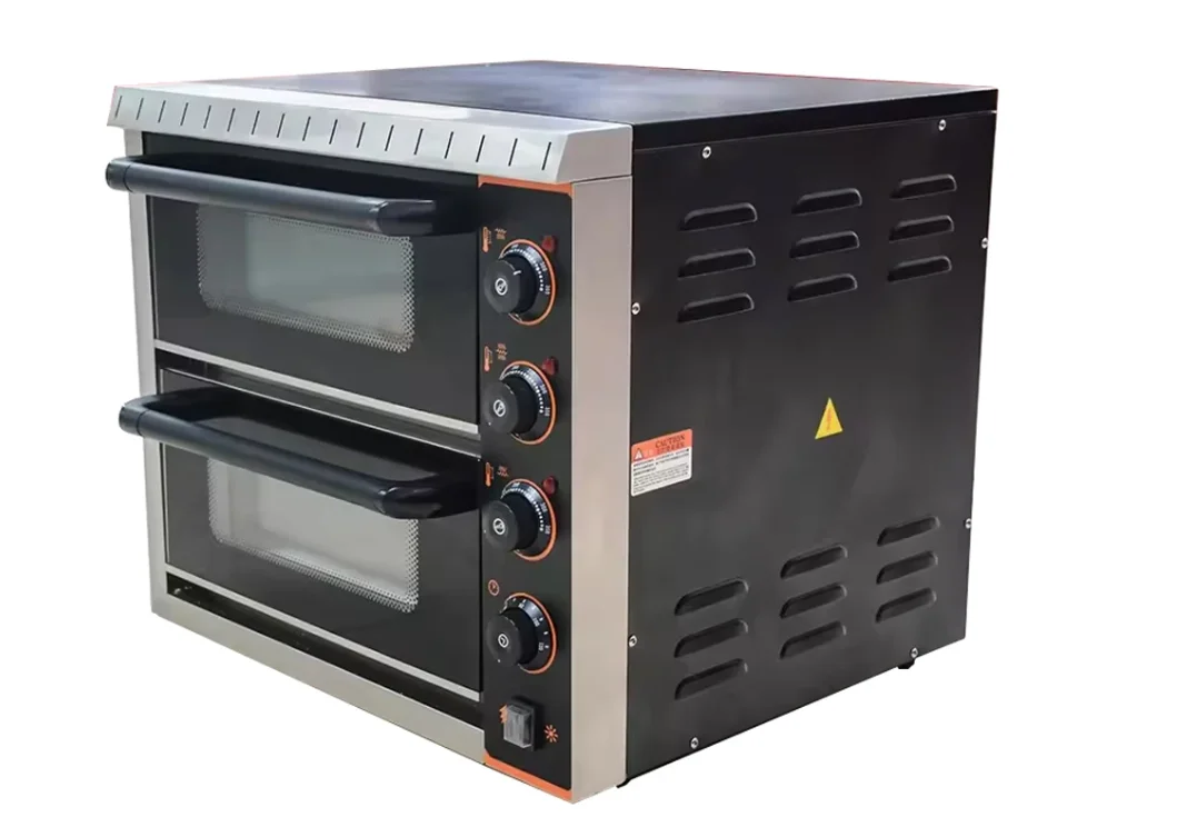 Commercial Double Layers Bakery Oven 3000W Electric Convection Deck Baking Oven Bread Pizza Making Machine With Asbestos 2