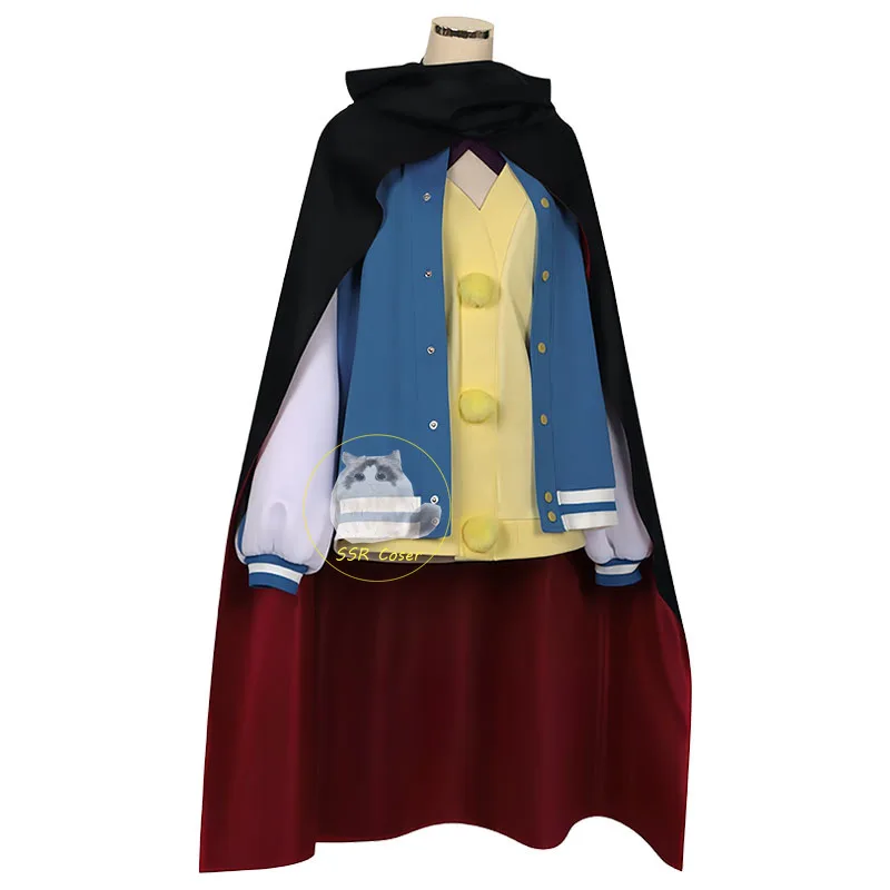Anime Seiko Ayase Cosplay Costumes Wig DAN DA DAN Cosplay Seiko Ayase Uniform Cape Red Glasses Earrings Halloween Cos for Women - view 2
