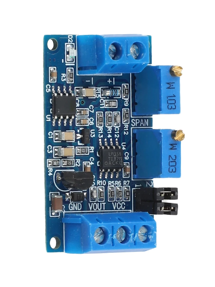 0-20mA/4-20mA To 0-3.3V/0-5V/0-10V Voltage Transmitter Signal Conversion Module I/V Transmitter Current To Voltage Module