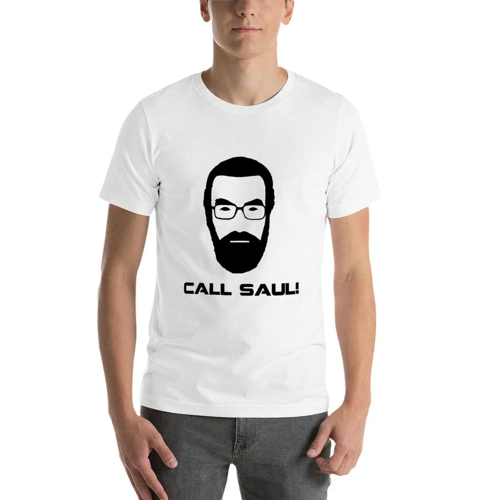 اتصل على شاول! تي شيرت للرجال 100 بالمائة قطن مطبوع تي شيرت للرجال تي شيرت قطن 100% تي شيرت #4