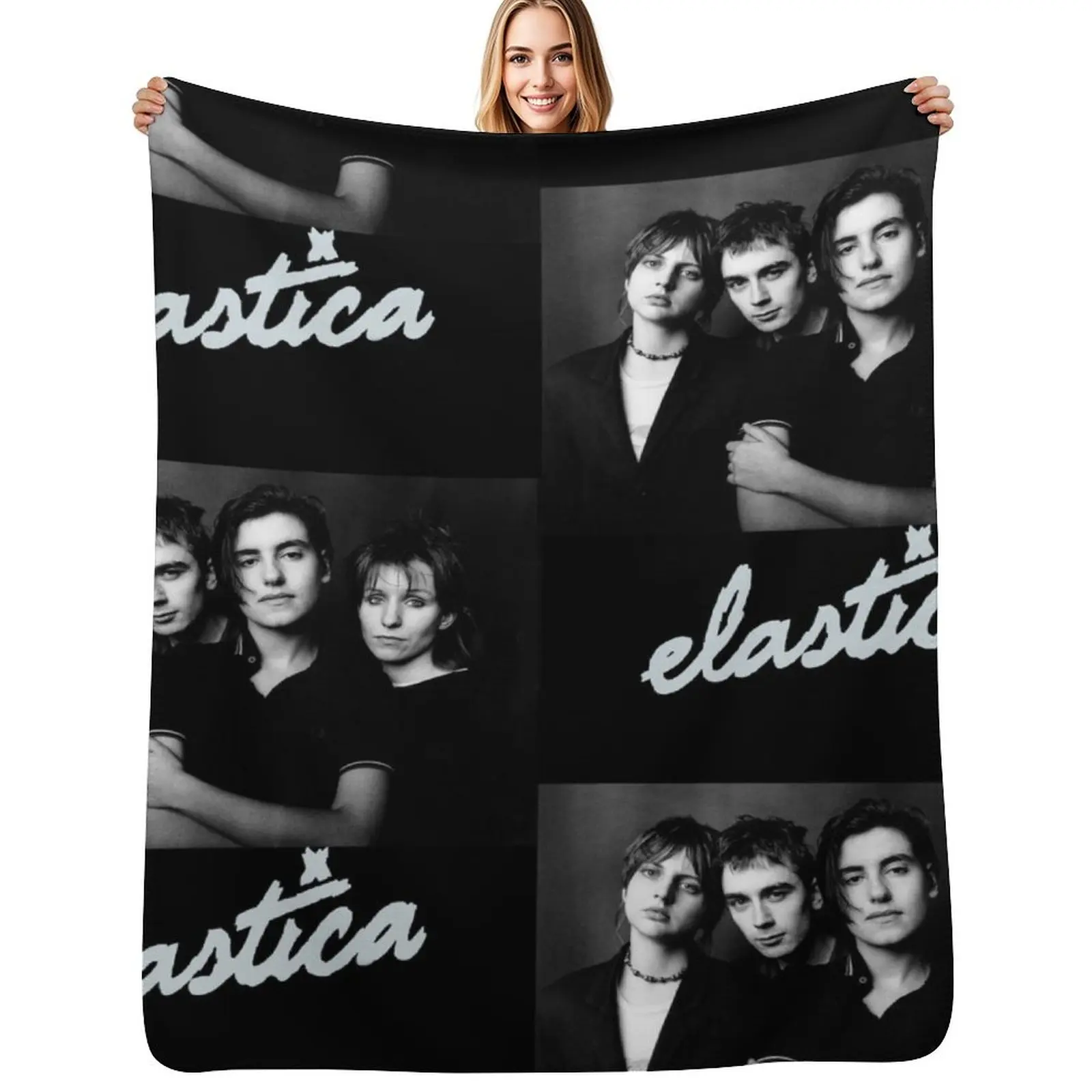 

Elastica Throw Blanket Travel Bed Fashionable Retros Cute Blankets