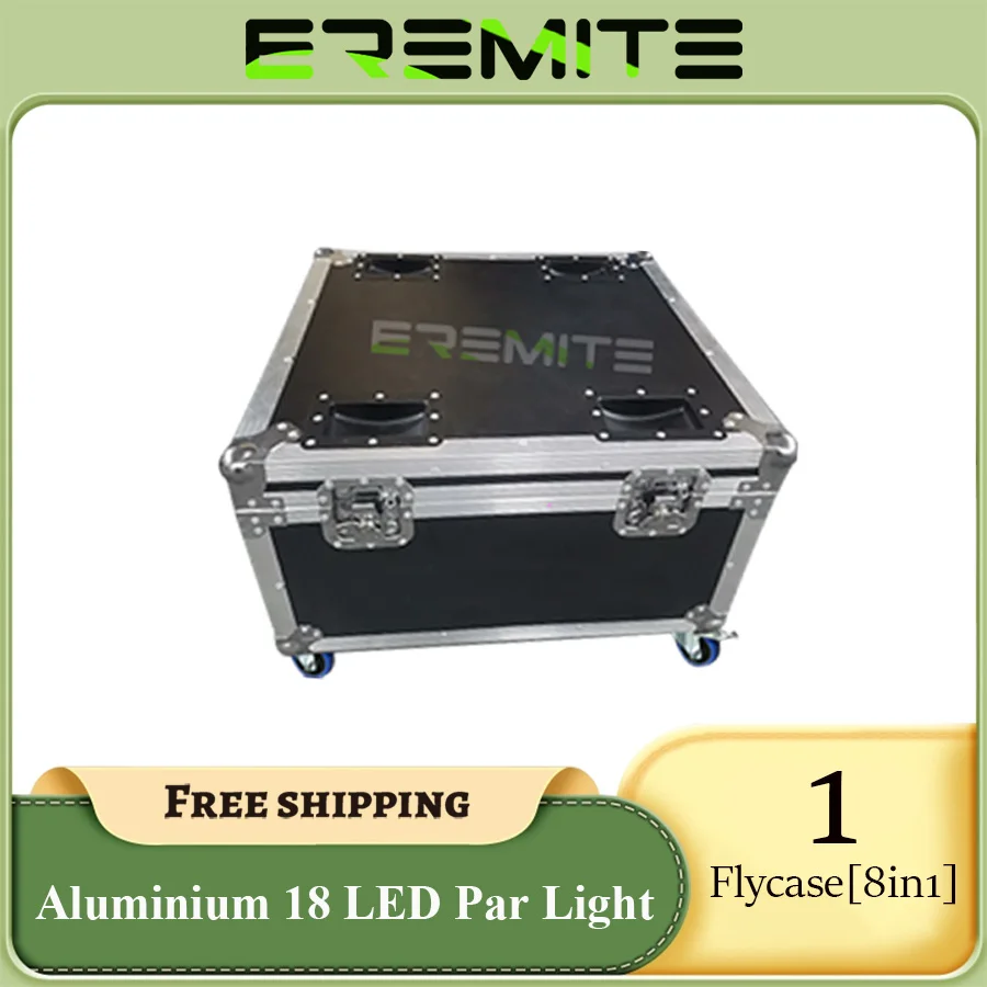 No Tax 1Pcs Flycase For 4in1/6in1 18x12w RGBW LED Par Light Stage Light Professional Stage Lighting For Disco Light Wedding