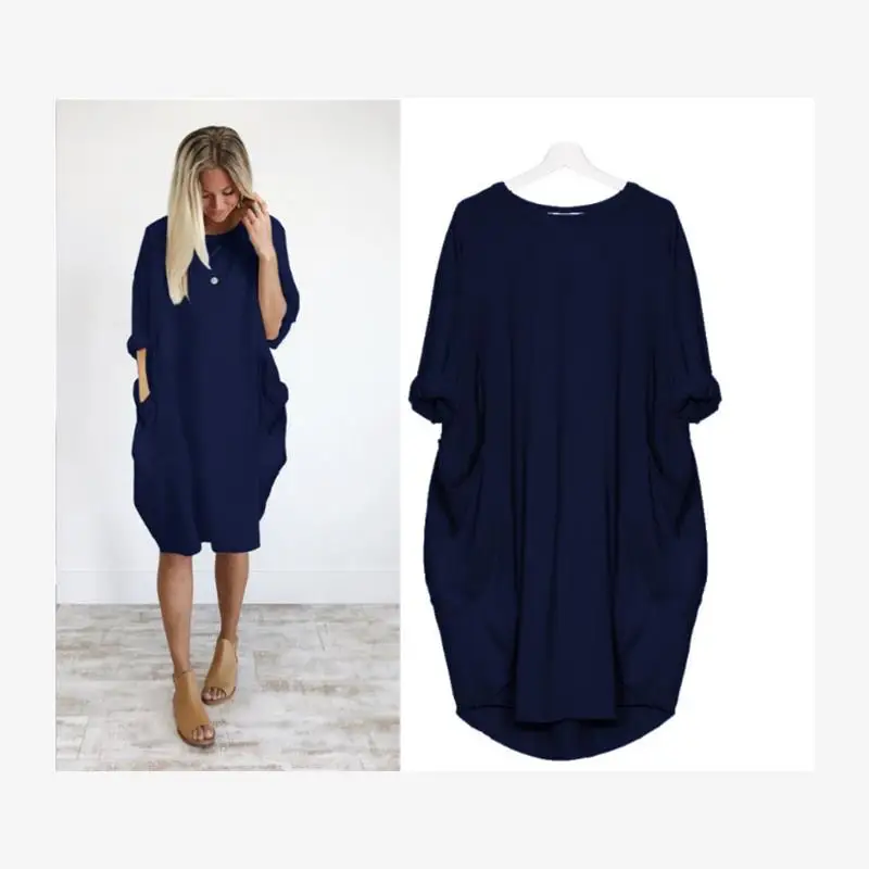 Dr Street – t-shirt taille mi-haute pour femmes, décontracté, grande taille, tissu doux, extensible, quart Sve, fermeture éclair latérale, été