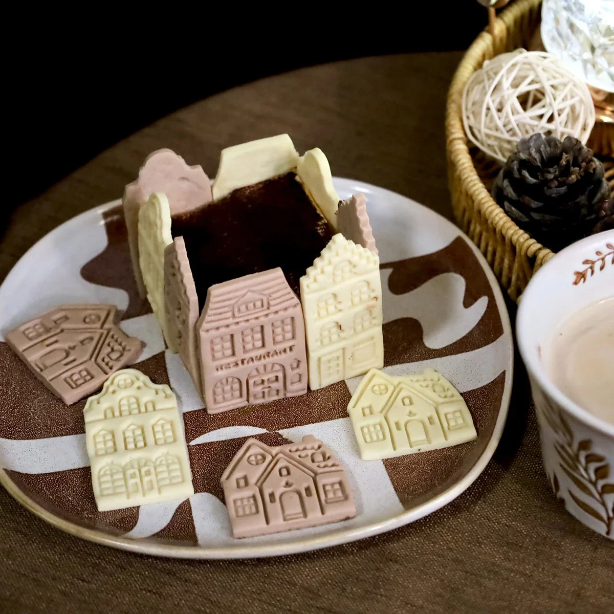 صندوق منزل صغير تيراميسو قاطعة البسكوت المزخرف قالب عيد الميلاد البسكويت ختم الجليد كوكي فندان كعكة الخبز أدوات الديكور #3