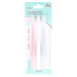 3pcs/Set Toothbrush Medium Soft Gentle Family Oral Hygiene Care Portable Adult Silicone Nano Toothbrush