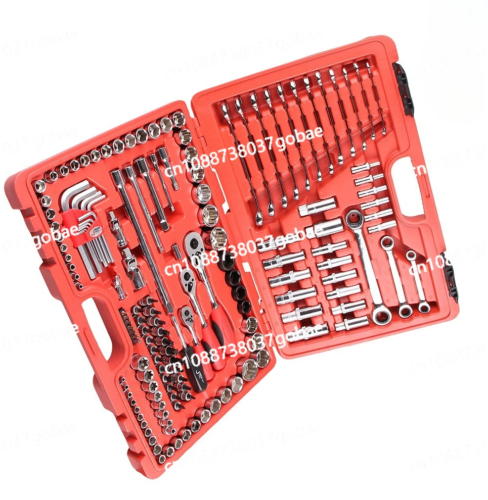 مجموعة أدوات مجموعة أدوات الأكمام أداة مفتاح ربط السقاطة لإصلاح السيارات 150 قطعة #3