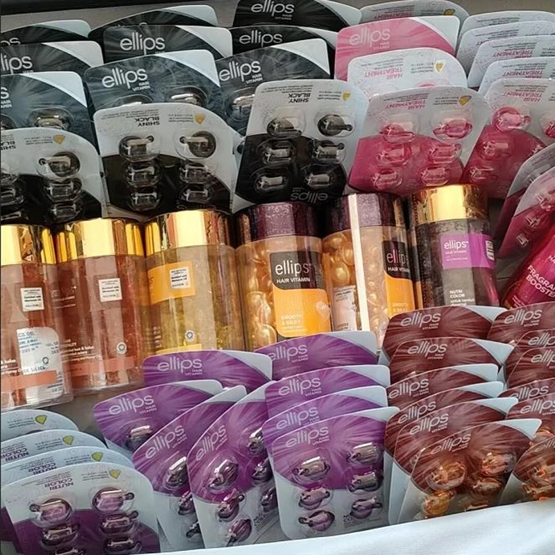 Hair Vitamin Keratin Complex ELLIPS Hair Care Treatments Essential Oil Capsule Indonesia Hair Jojoba Oil Smoothing Silky Repair