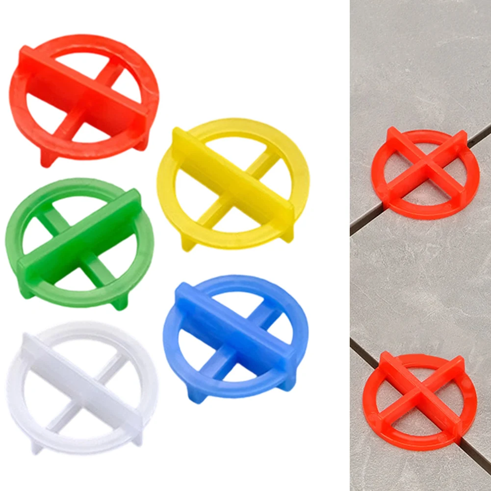 100Pcs Tile Leveling System Spacers Clips Wedge For Tiling Fixing Floor Wall Gap Wall Fixing Construction Tools