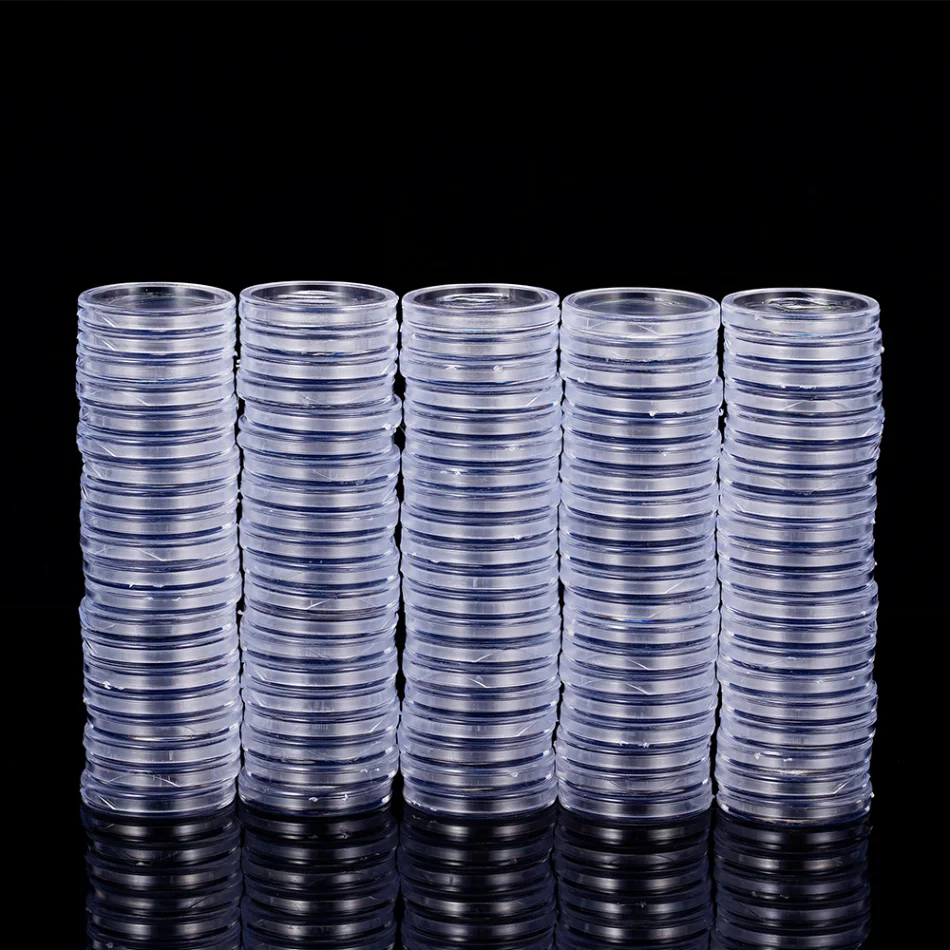50 Fundas De PVC Para Monedas De 5.5x5.5 Cm – Transparentes, Reutilizables Y Súper Protectoras, Ideales Para Coleccionistas, Joyas, Sellos Y Exhibiciones