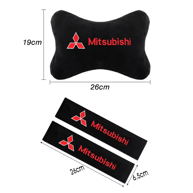 Cojín para reposacabezas de asiento de coche, almohada para reposacabezas para Mitsubishi Asx Lancer Outlander Pajero Ralliart, accesorios para coche