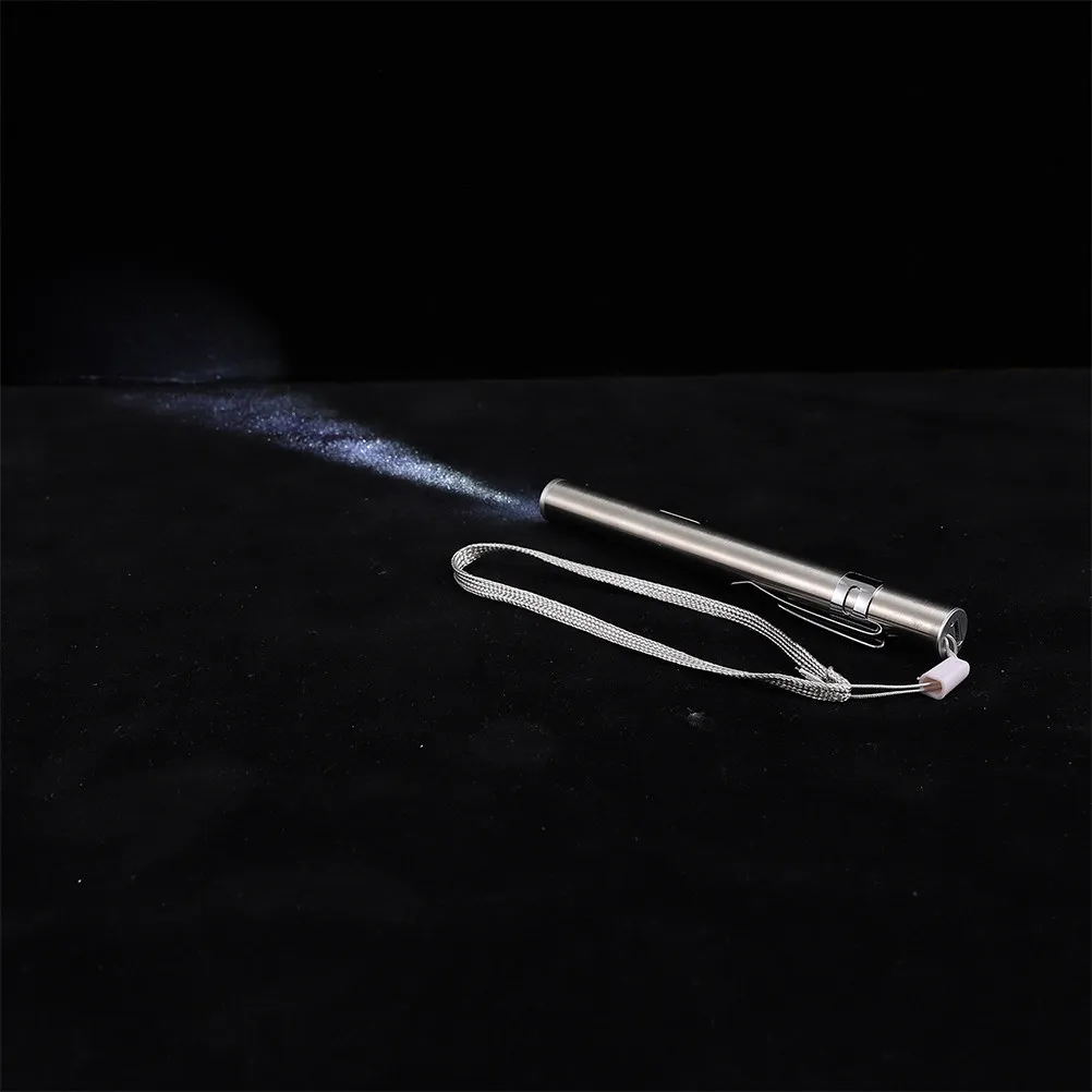 2Sets Pen Light LED Rechargeable Pocket Flashlight Pupil Lamp Oral Examination Tool for Nurses Doctors