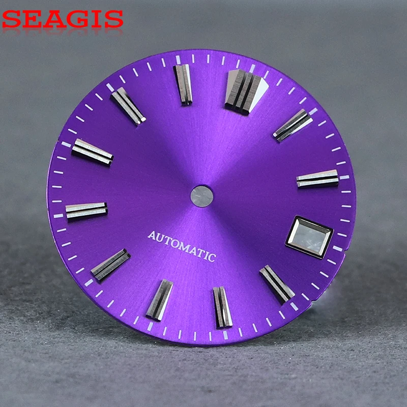 SEAGIS NH35 Dial 28.5mm Watch Dial with Multi-Faceted Index for SKX007 GS Mod Dial Multiple Colors Watch Face No Logo