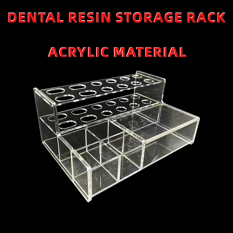 

Dental Resin Storage Rack, Acrylic Material Item Storage Box