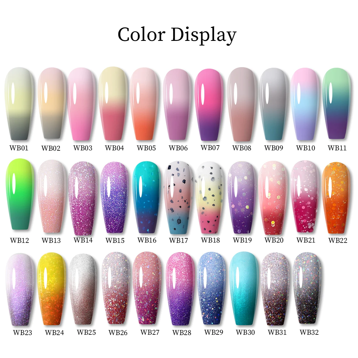 Faandin 4 قطع/مجموعة 7 مل * 4 قطع، تأثير الطلاء السميك أفضل عند تغيير درجة الحرارة، عصرية وملونة، مجموعة طلاء أظافر جل متغيرة درجة الحرارة، هدية مثالية، جل طلاء أظافر قوي ويزيلها، سهل الاستخدام، صالونات الأظافر، منتج أساسي لصالونات الأظافر #4