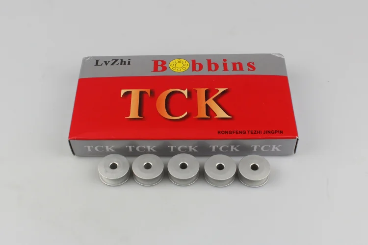 100pcs Computer Embroidery Machine Bobbin Core 2 Times Capacity Bobbin Core TCK Lock Cylinder Quilting Machine Dedicated 25mm