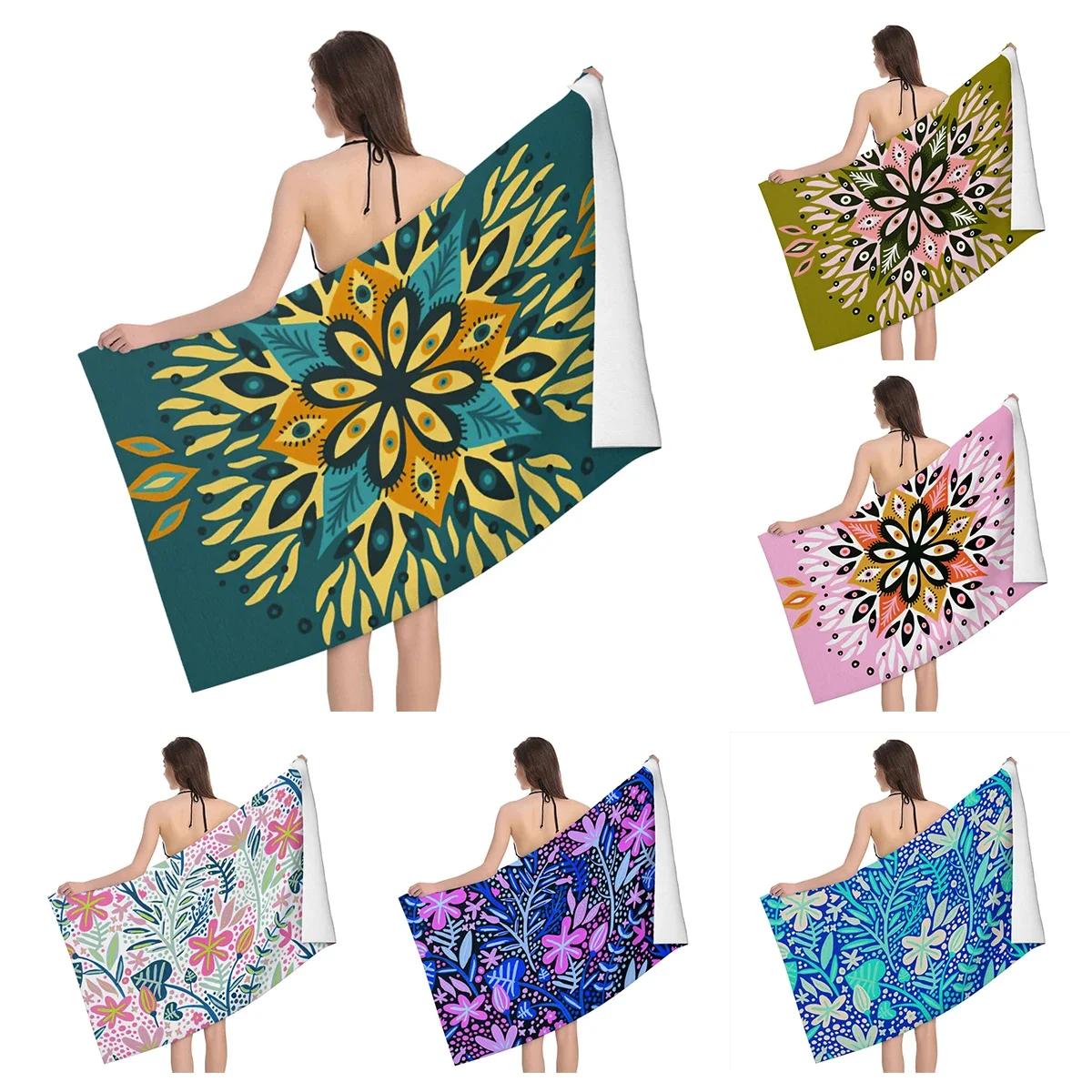 Home bath towels for the body towels bathroom quick drying microfiber beach Oil painting style man large sports towel aaaa