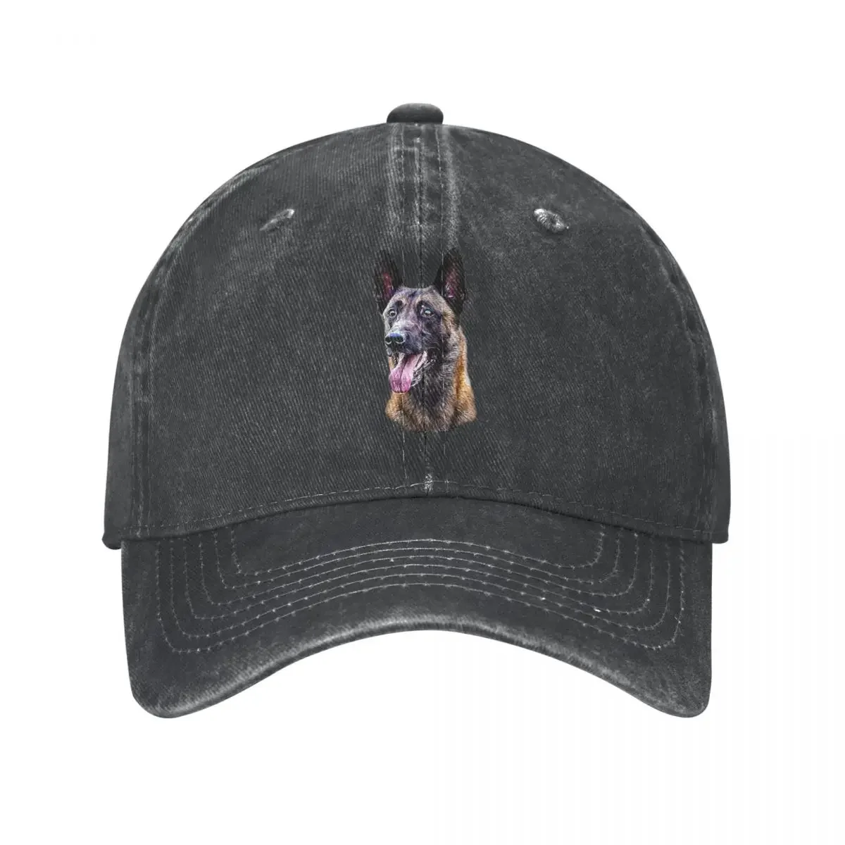 Belgian Malinois Baseball Cap Shepherd Dog Outdoor Gym Sun Visor Washed Hip Hop Hats Men Women Casual Print Snapback Cap