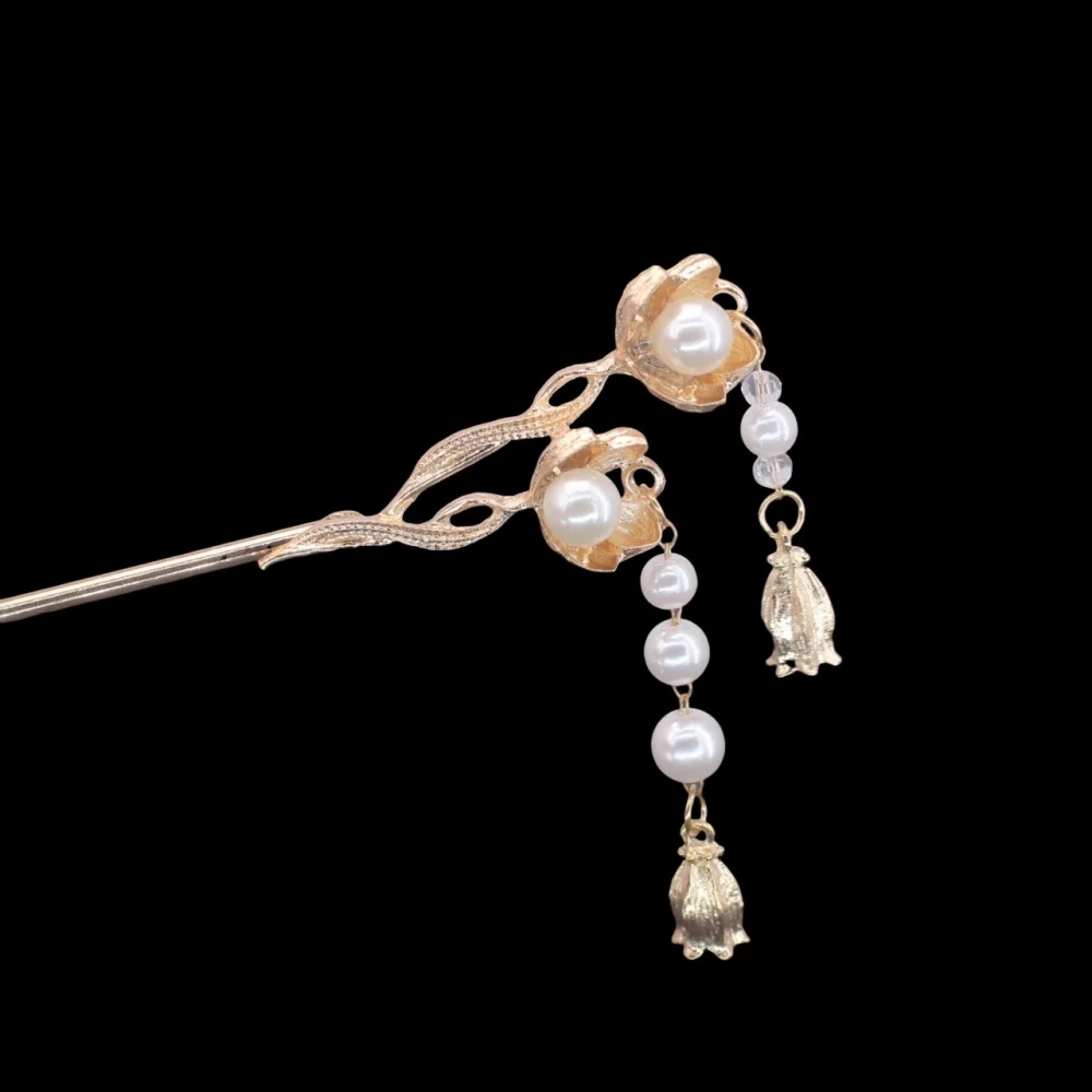 Vintage Chinese Style Hanfu Hair Stick Women Metal Flower Hair Fork Hair Chopsticks Hairpin Woman Jewelry Hair Clip Accessories