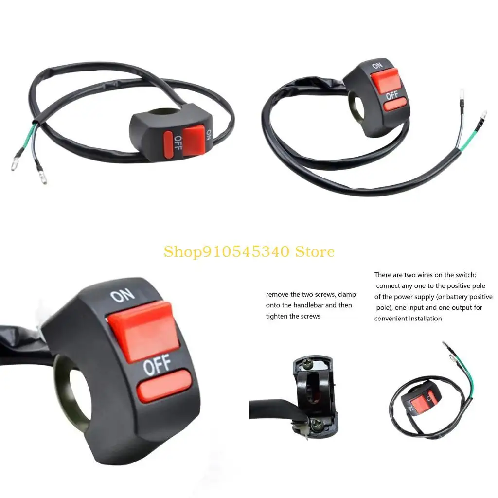 U2JA Motorcycle Electric Bike Switches Fast Mount Design Anti Corrosion for Riding