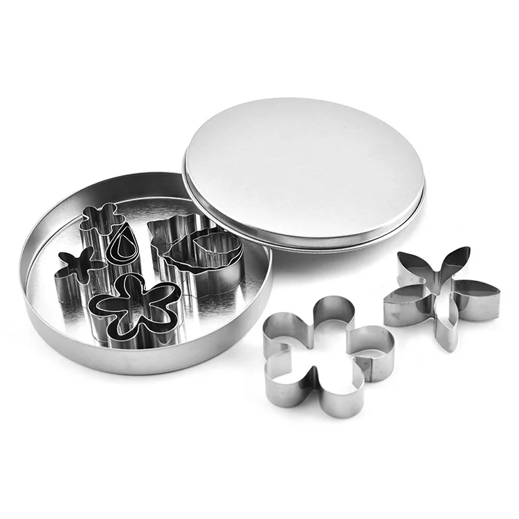 Biscuit Cutter Baking Set Flower Shape Biscuit Stainless Steel Cutter Kitchen Baking Biscuit Ring