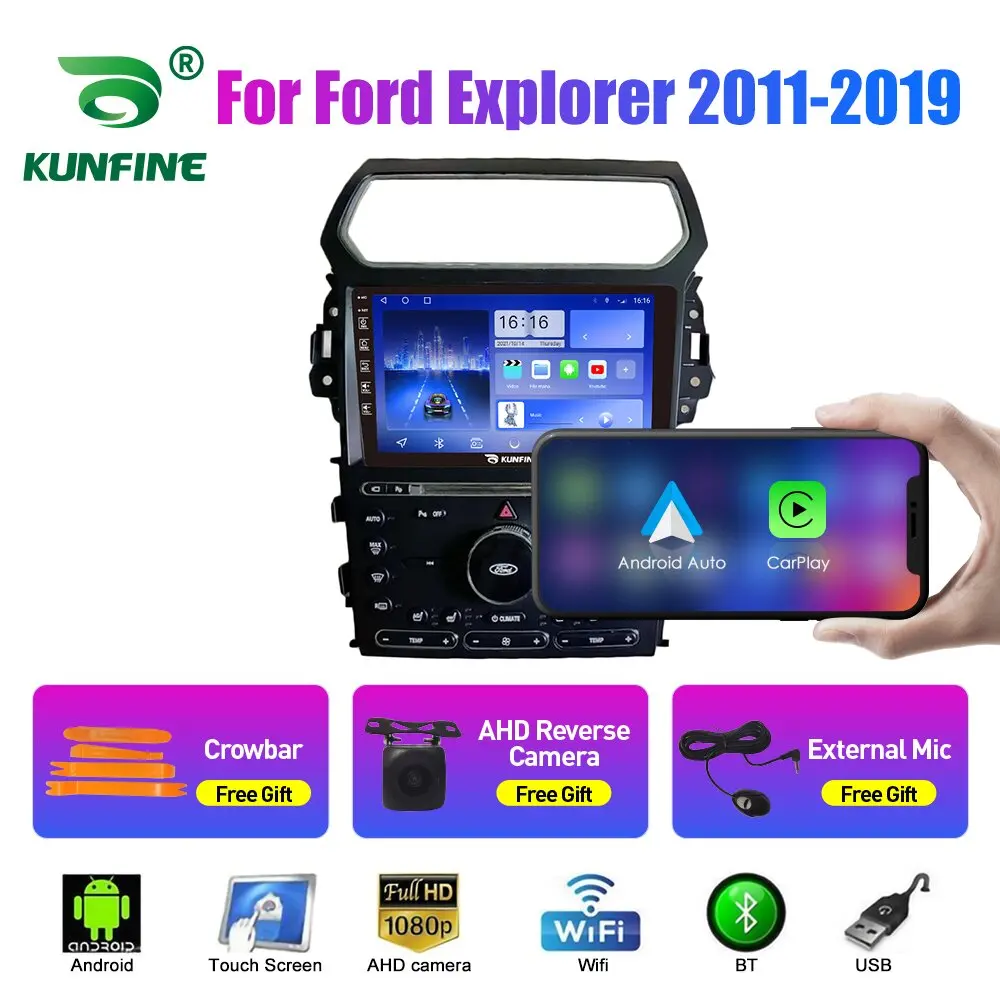 Car Radio For Ford Explorer 2011-19 2Din Android Octa Core Car Stereo DVD GPS Navigation Player Multimedia Android Auto Carplay