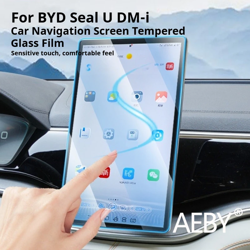 

AEBY For BYD Seal U DM-i 2020-2025 Navigation Screen Protector, Touchscreen Anti Glare Tempered Glass Film HD Clear Accessories