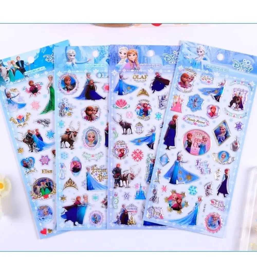 

Disney «Холодное сердце», Эльза, Анна, трехмерные кристальные капельные клейкие наклейки, чехол для ноутбука «сделай сам», чашка для воды, подарок на день рождения для девочек