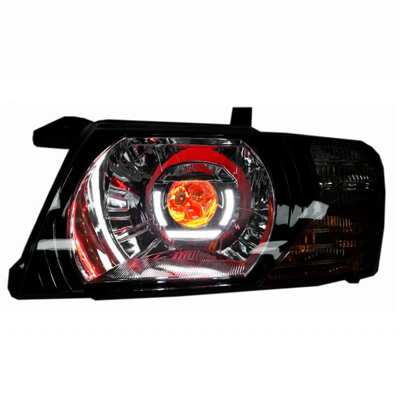 Customized Full LED Headlights For Mitsubishi Pajero V73 Bi-xenon Projector Lens Front Lamps With DRL
