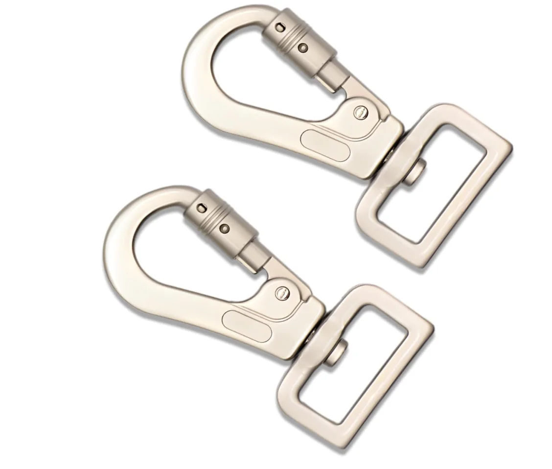 2pcs Dog Leash Clip Locking Snap Hook Heavy Duty Swivel Lobster Claw Clasps for Dog Leash