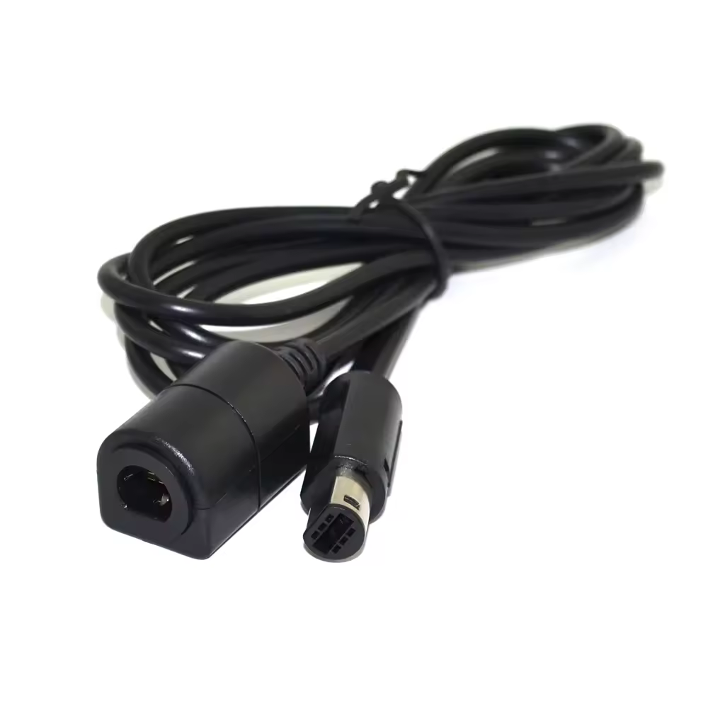 1.8m Extension Cable for  NGC for gamecube  wird joystick game controller extend  black