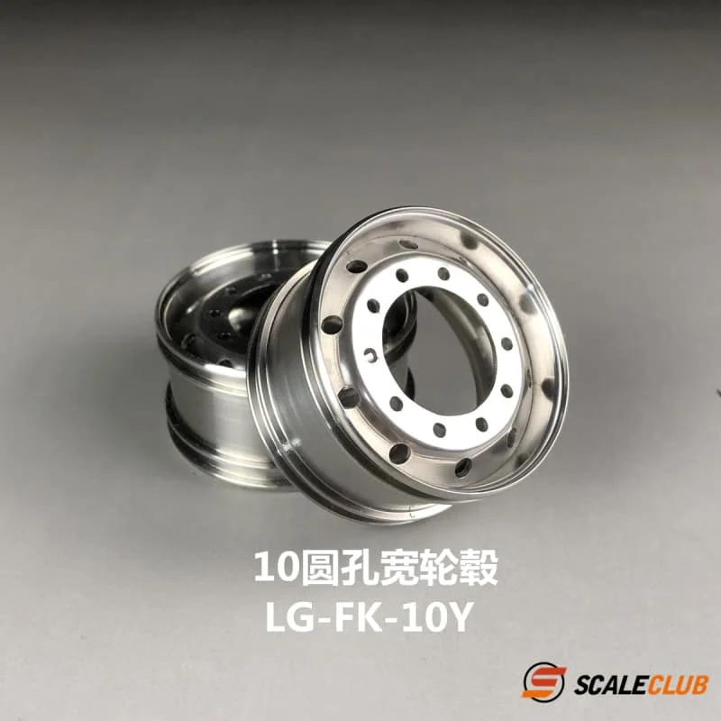 R/C Speelgoed Truck Velg Metalen Universele Brede Smalle Velgen Voor Tamiya LESU SCANIA VOLVO Tractor Truck 1/14 Onderdelen SCALECLUB