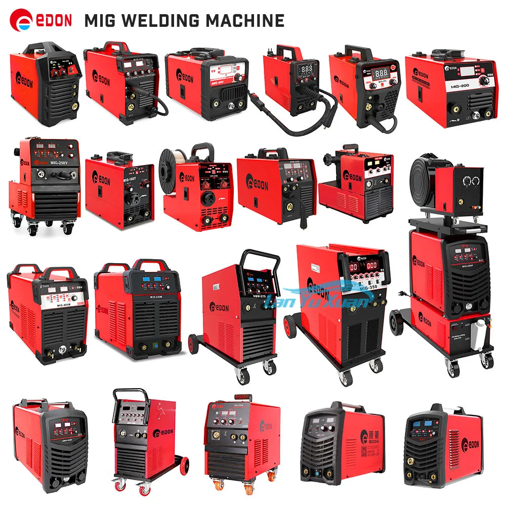 EDON MIG-215 GAS GASLESS CO2 WELDING MACHE 4 3 MAG MMA WELDER