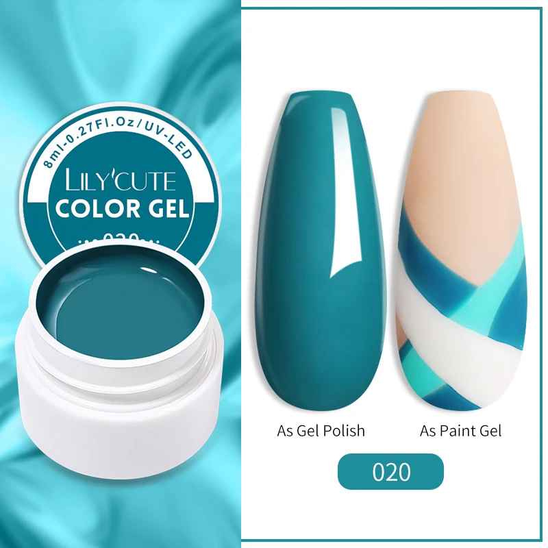 Gel Nail Polish Macaron Blue Neon Colors Semi Permanent Soak Off UV Painting Nail Art Base Top Gel Varnish for Nails Art