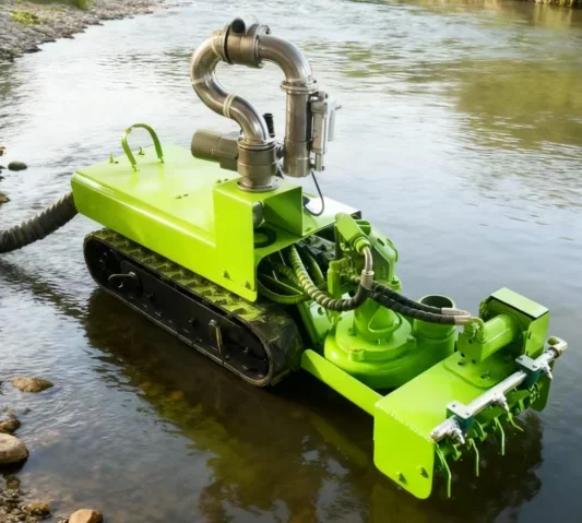 YG Customized Rubber Track Pipe Cleaning Automatic 600mm Real Time Monitoring Width Dredging Robot Machine