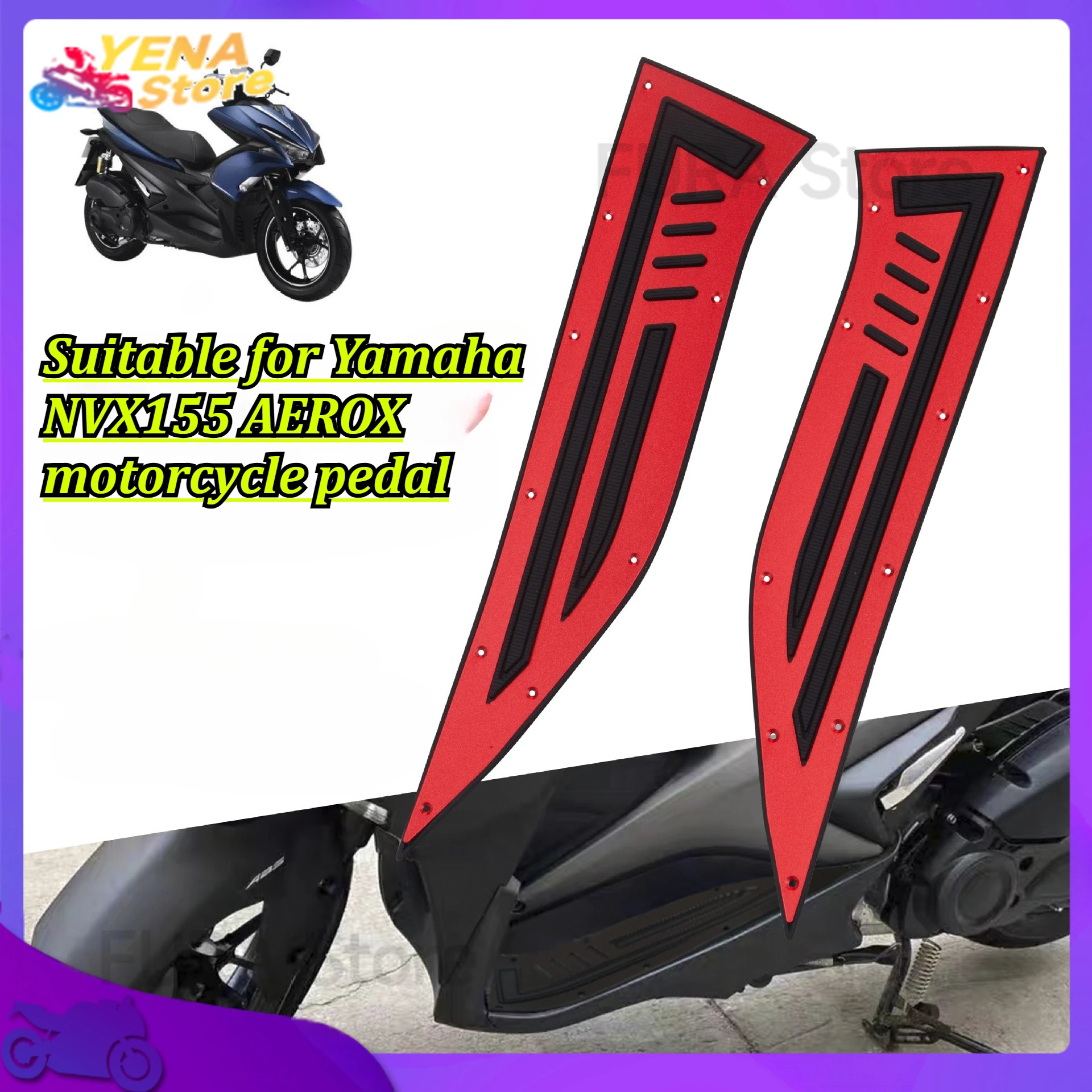 

Suitable for Yamaha NVX155 AEROX motorcycle pedal rear-mounted spike pedal accessory modification parts