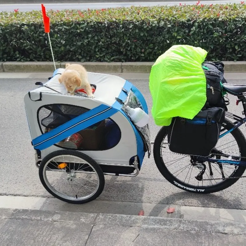 Pet bicycle trailer rear trailer outdoor dog walking motorcycle electric vehicle trailer