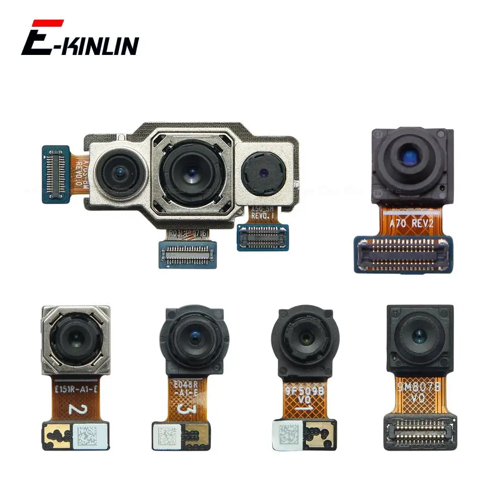 

Задний основной телеобъектив сверхширокой глубины, макрообъективная фронтальная селфи-камера, гибкий кабель для Samsung Galaxy A10s A20s A30s A50s A70s