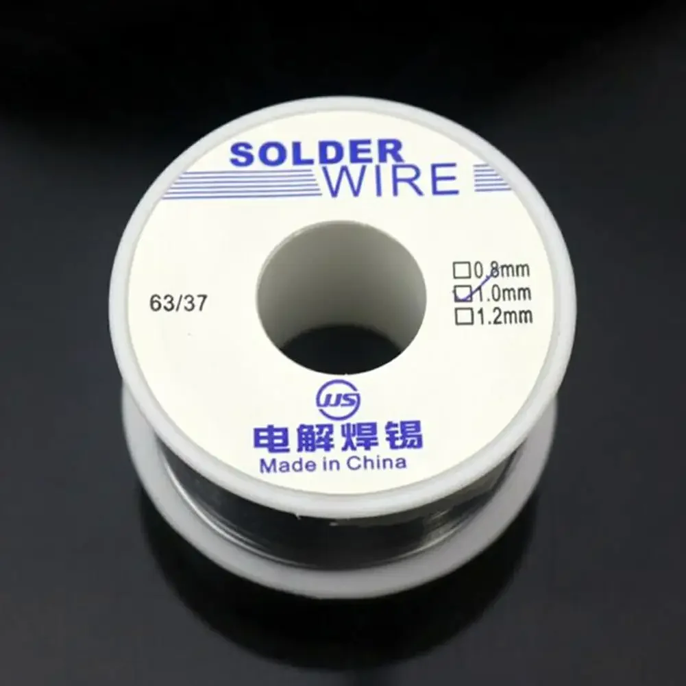 جديد 100g 0.6/0.8/1/1.2 63/37 تدفق 2.0% 45FT القصدير الرصاص القصدير سلك تذوب الصنوبري الأساسية لحام لحام سلك لفة لا نظيفة