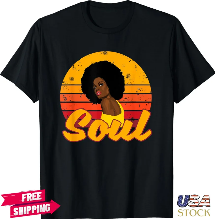 African American 70s 80s Funk Afro Disco Soul Melanin Unisex T-Shirt