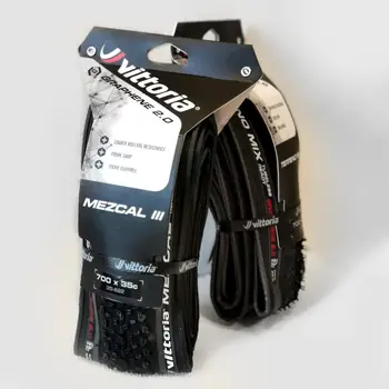 全新 Vittoria Mezcal III Gravel 輪胎 700x35C 無內胎折疊式黑灰色自行車輪胎 700c Gravel CX 越野自行車輪胎 8 最佳銷售 梅斯卡爾酒 - №4