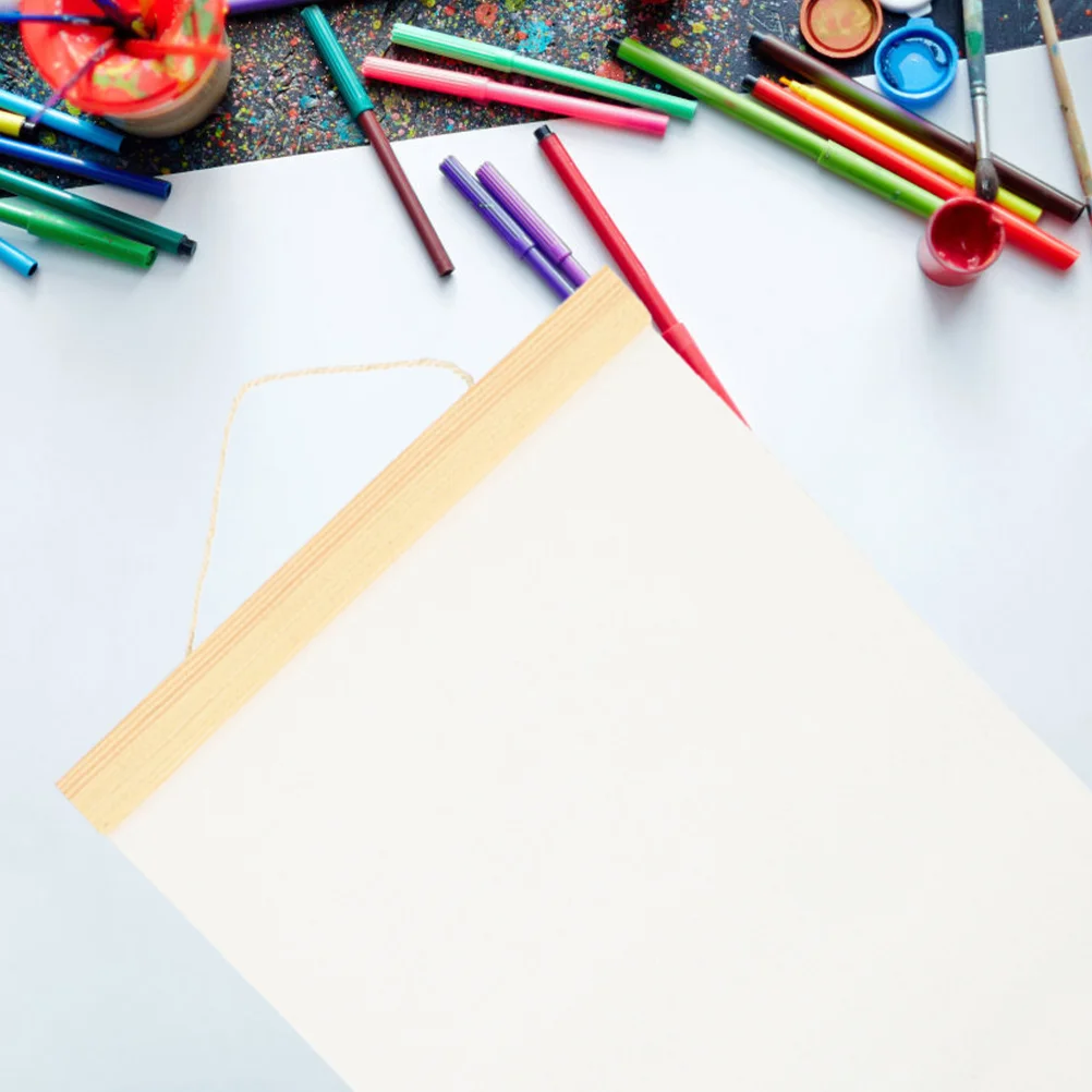 

Hanging Drawing Canvas For Students Oil Canvas Sheet Blank Oil Sheet Kids Adults Creative Art Supplies Household Wooden Frame