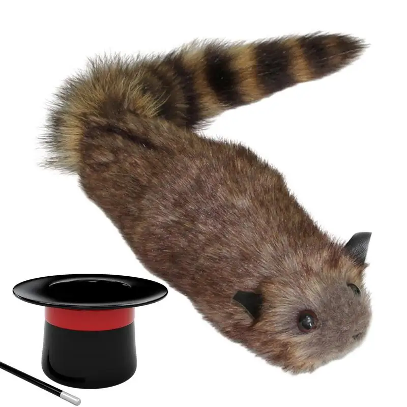 Realistic Moving Raccoon Magic Trick Stage Street Illusion Gimmick Magician Props Kids Educational Novelty Funny Party Games Toy