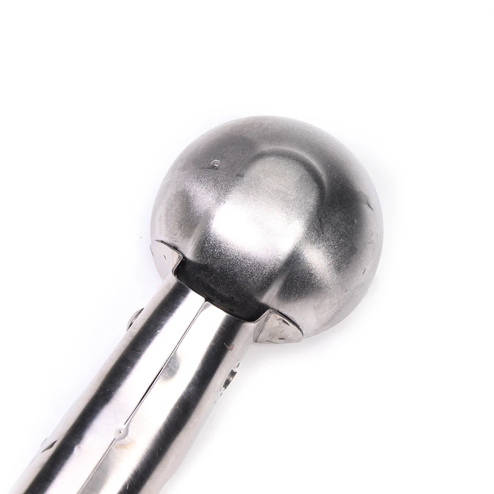 

Stainless Steel Ice Cream Scoop Melon Baller Cookie Dough Mashed Potato Spoon Rotating Lever Spring Handles Portion
