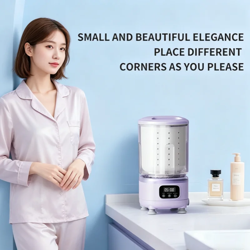 2L Wireless Mini Charging Washing Machine Single Load for Underwear Socks Pet Clothes Portable Compact Laundry Appliance