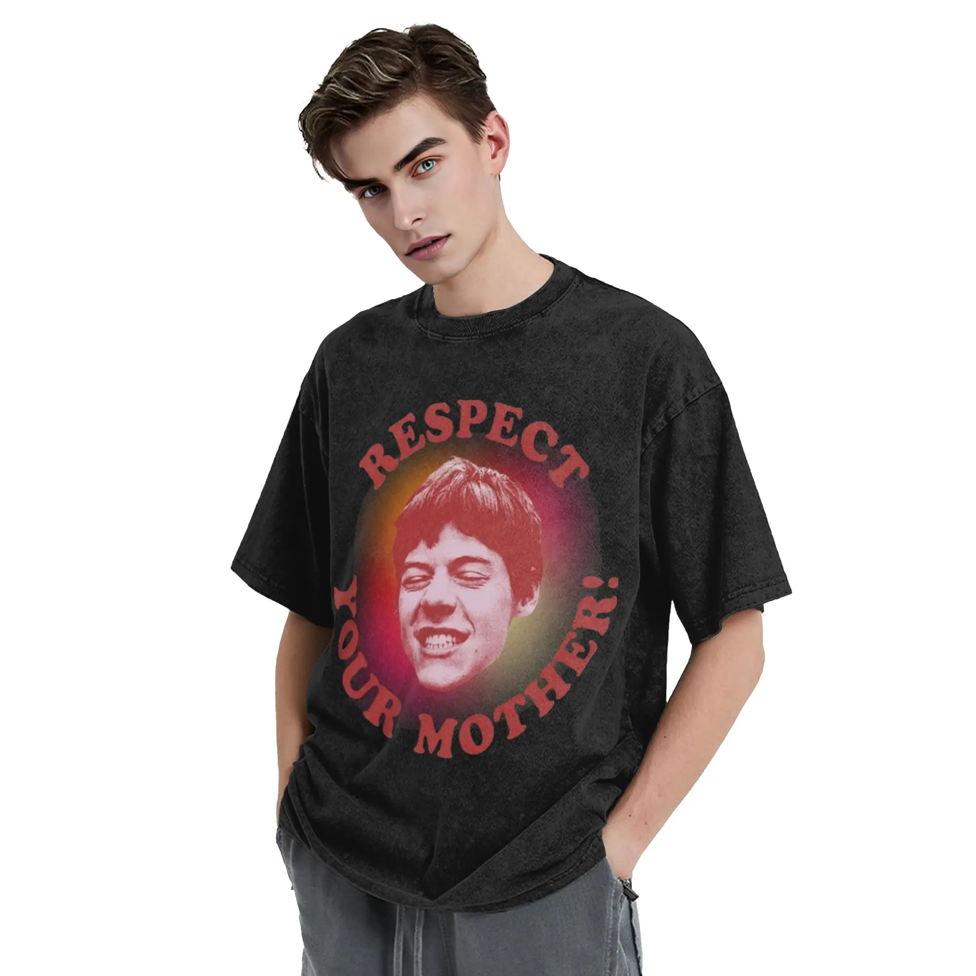 Respect Your Mother Harrys Styles Washed T Shirt Streetwear  Fashion T-Shirt  Tees Tops Men Women Cotton High Street Summer